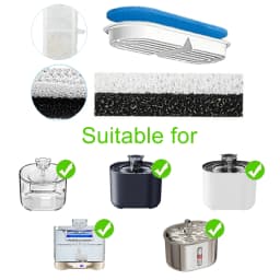 Cat Water Fountain Filters for FT666 Filter Element Replacement Activated Carbon Filter for Pet Auto Drinking Feeder Accessories