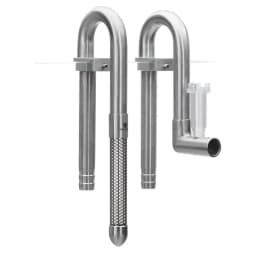 AQUAPRO Mini Skimmer Stainless Steel Inlet Outlet Pipes Inflow Outflow Shrimp Water Filter Aquarium Fish Tanks Accessories