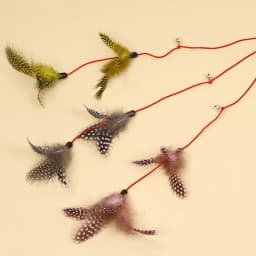 Cat Toy Feather Cats Sticks Cat Toys Interactive Double Feather Toys Cats Teasing Kitten Teaser Stick with Bell Toy Pet Products