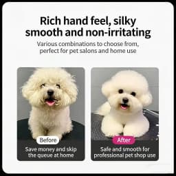 Safe and Precise Professional Pet Grooming Scissors with Round Head - Stainless Steel Dog Hair Shears for Effortless Trimming