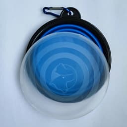 Foldable Silicone Dog Food Water Basin with Bowl Lips for Pets Outdoor Travel,Portable with Hooks for Pet Supplies, Feeding Bowl