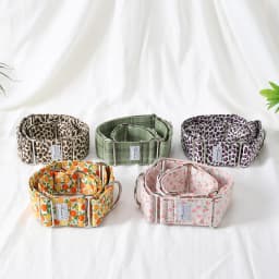 Italian Greyhound Whippet Martingale wide adjustable dog collar patterned cotton collar