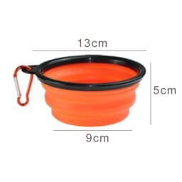 350ml Collapsible Dog Pet Folding Silicone Bowl Outdoor Travel Portable Puppy Food Container Feeder Dish Bowl Pet Supplies