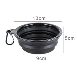 350ml Collapsible Dog Pet Folding Silicone Bowl Outdoor Travel Portable Puppy Food Container Feeder Dish Bowl Pet Supplies