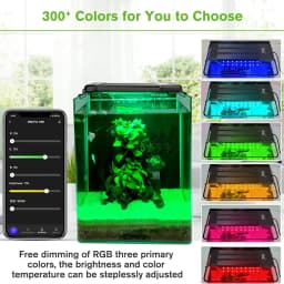 Smart Aquarium Light App Control Full Spectrum Fish Tank Light Bluetooth Coral Reef Lamp for Freshwater Saltwater Tank Lamps