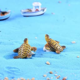 1PC Mini Sea Turtle Model Resin Aquarium Fish Tank Home Landscape Ornaments Decoration Accessories Fine Workmanship Layout Prop