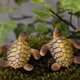 1PC Mini Sea Turtle Model Resin Aquarium Fish Tank Home Landscape Ornaments Decoration Accessories Fine Workmanship Layout Prop