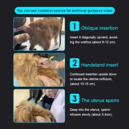 100PCS Wholesale Canine Sperm Injection Semen Deposition Artificial Insemination Pet Dog Disposable Vas Deferens Pipe Catheter