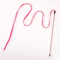 Interactive Cats Toys Long Satin Ribbon Cat Teaser Rod Toy Kitten Playing Teaser Wand Toy Cat Stick Toy
