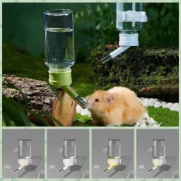 Automatic Hamsters Water Bottle Hanging Water Dispenser Bead Head Watering Bottle Drinking Supply for Small Animals