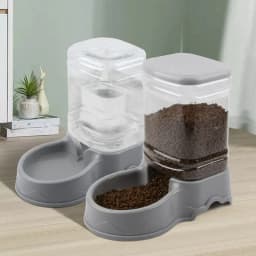 3.8L Automatic Pet Feeder Large Capacity Cat Dog Food Dispenser For Pet Water Drinking,Feeding,Corner Food Dispenser Water Bowl