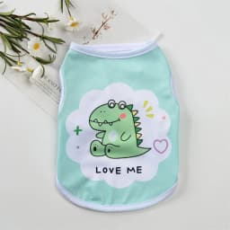 Summer Cat Puppy Clothes Cartoon Print Pet Sleeveless Vest for Small Dogs Cats Kitten Sphynx Clothing Ropa Para Gato