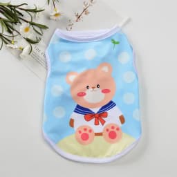 Summer Cat Puppy Clothes Cartoon Print Pet Sleeveless Vest for Small Dogs Cats Kitten Sphynx Clothing Ropa Para Gato
