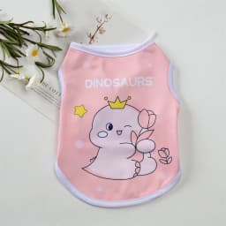 Summer Cat Puppy Clothes Cartoon Print Pet Sleeveless Vest for Small Dogs Cats Kitten Sphynx Clothing Ropa Para Gato