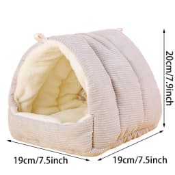 Parrot Nest Warm Bird Nest Winter House Shed Hut Hanging Hammock Cage Accessories Plush Hideaway Hamster Small Pet Parrot Nest