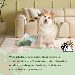 PETFULED Gem Flying Dragon Dog Heartbeat Toy, Puppy Separation Stress Toy, Puppy Behavioral Training Aid for Dog Sleep Aid Plush