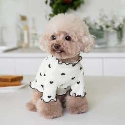 Autumn and Winter Pet Undercoat Clothes Embroidered Bear Waffle Home Vest Dog Cat Yorkshire Schnauzer Maltese New Year Christmas