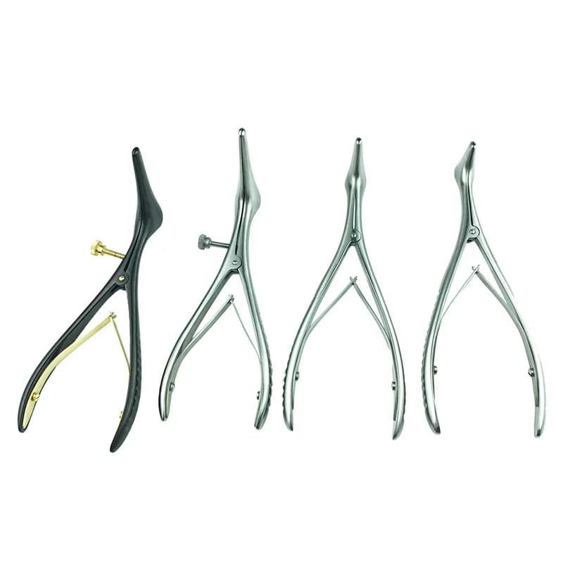 Medical Nose Mirror Speculum Lens Nostril Pliers Nasal Cavity Examination Nasal Expander Nasal Speculum Nasal Dilation Forceps