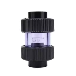 25mm 32mm Transparent Check Valve PVC One Way Non Return Pipe Fitting Water Connector For Garden Irrigation Aquarium