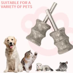 2PCS Dog Electric Nail Polisher Wheel Replacement Grinding Head Pet Nail Grinder Head Trimmer Clipper Pet Paws Grooming