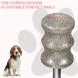 2PCS Dog Electric Nail Polisher Wheel Replacement Grinding Head Pet Nail Grinder Head Trimmer Clipper Pet Paws Grooming