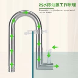 ZRDR Fish Tank Inlet and Outlet Filter Stainless Steel Tube Extendable Component Anti Fish and Shrimp Aquarium Filter 12mm/16mm