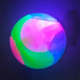 Fun Pet Toys Small Dog Flash Ball Dog Toys Ball TPR Three Color Glowing Elastic Ball Dog Training Throwing The Ball Dogball