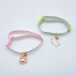 New Adjustable Pet Collar With Bell Small Dog Necklace With Cute Pendant Cat Grooming Neck Accessories Puppy Supplies