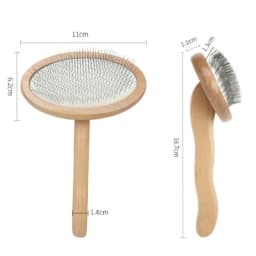 Dog Comb Wooden Handle Dog Brush Pet Grooming Comfortable Handle Combs for Cats Hair Knot Opening Dogs Hair Remover Pet Products