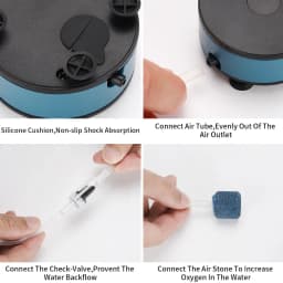 Aquarium Oxygen Air Pump USB DC Low Pressure Oxygenating Pump Oxygen Feeder Small Oxygen Pump Air Compressor Aquarium Accessorie