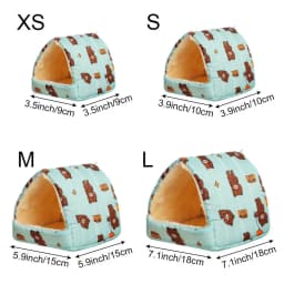 Cute Small Animal Sleeping Bed Hamster House Mini Pet Rabbit Squirrel Winter Warm Nest Comfortable Guinea Pig Nest