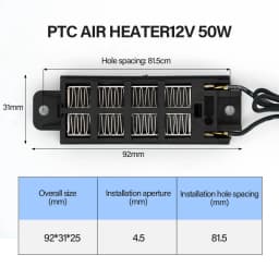 Automatic Air Heater Insulation PTC Heaters Thermostatic Heating Element Portable Multipurpose Heater Incubator Patio Heaters