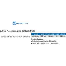 AO reconstruction LC-DCP cuttable plates veterinary orthopedic instruments pet animal surgical Compression winortho tplo