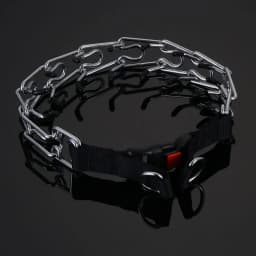 Adjustable Dog Prong Collar Pet Pinch Training Collar Stainless Steel Links with Rubber Tips Quick for Small Medium Large Dog