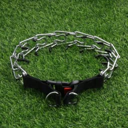 Adjustable Dog Prong Collar Pet Pinch Training Collar Stainless Steel Links with Rubber Tips Quick for Small Medium Large Dog