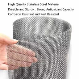 Stainless steel filter screen 10/20 Mesh Woven Wire Screening Filter Sheet Aquarium Fish Tank Decoration Plants Moss Net 2/5Pcs