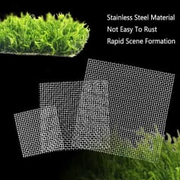 Stainless steel filter screen 10/20 Mesh Woven Wire Screening Filter Sheet Aquarium Fish Tank Decoration Plants Moss Net 2/5Pcs