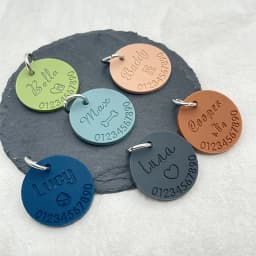 New Customized Silicone Pet Anti-lost ID Tag Cat Dog Tag Engraved Name Phone Number Custom Pendant Puppy Collars Accessories