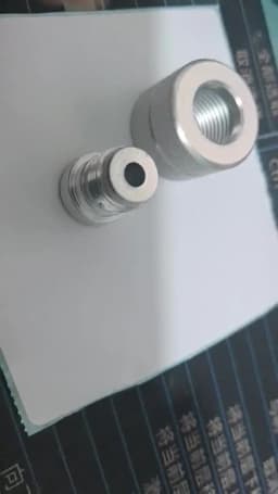 ZRDR Aquarium CO2 Regulator Nut Connector, W21.8 G5/8 CGA320 M22 Nut Connector, Fish Tank CO2 Fitting Sealing Ring