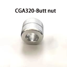 ZRDR Aquarium CO2 Regulator Nut Connector, W21.8 G5/8 CGA320 M22 Nut Connector, Fish Tank CO2 Fitting Sealing Ring