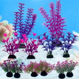 12PCS Artificial Aquarium Decor Plants Water Weeds Ornament Aquatic Plant Fish Tank Grass Decoration Accessories