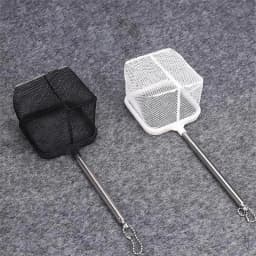Aquarium Square Fishing Net With Suction Cup Extendable Long Handle Fishing Gear For Catching Fish Shrimp Tank Clean Supplies