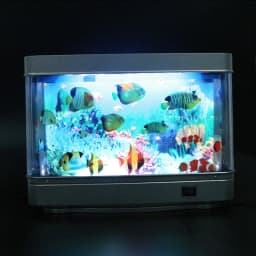Dynamic Virtual Ocean Led Fish Tank Lamp Dolphin Artificial Tropical Landscape Aquarium Mood Night Light Cute Room Decoration
