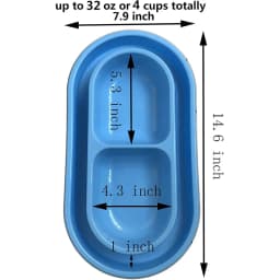 Pet Double Rice Bowl Sturdy Durable Ant Resistant Stray Cat Feeding Safe Odourless Outdoor Rainproof Waterproof Food Bowl