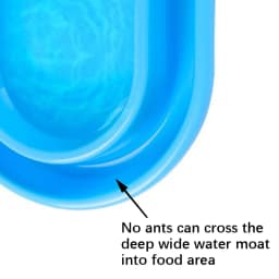 Pet Double Rice Bowl Sturdy Durable Ant Resistant Stray Cat Feeding Safe Odourless Outdoor Rainproof Waterproof Food Bowl