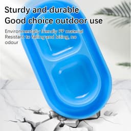 Pet Double Rice Bowl Sturdy Durable Ant Resistant Stray Cat Feeding Safe Odourless Outdoor Rainproof Waterproof Food Bowl