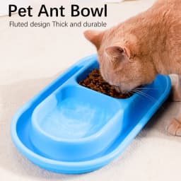 Pet Double Rice Bowl Sturdy Durable Ant Resistant Stray Cat Feeding Safe Odourless Outdoor Rainproof Waterproof Food Bowl