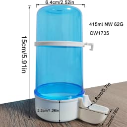 415ml Bird Drinking Fountain Automatic Feeder Hamster Hedgehog Parrot Automatic Utensils Food Basin Pet Feeding Supplies