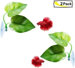 Betta Fish Leaf Hammock Simulating The Natural Habitat for Betta Spawning Breeding Resting Bed Aquarium Decoration
