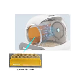 TONEPIE Automatic Cat Litter Box Accessories Bin Door Bottom Capsule Ventilation Screen Filter Mesh Trash Bag Areneros Para Gato